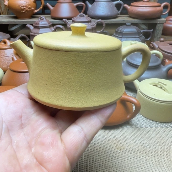 段泥茶壶宜兴紫砂壶半手工制作，130cc