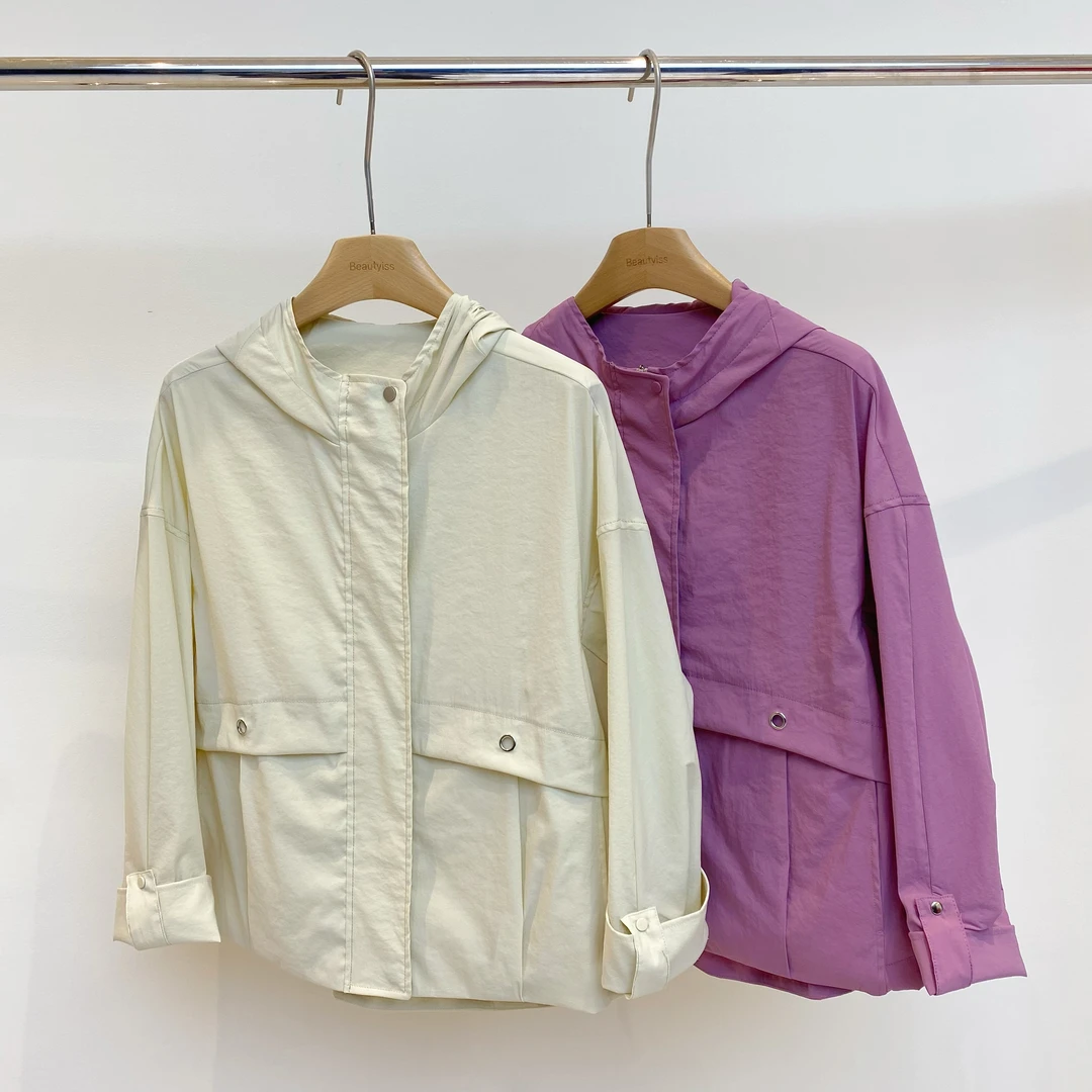 2025飞秒《树莓奶酪》春季时尚休闲百搭连帽短款外套