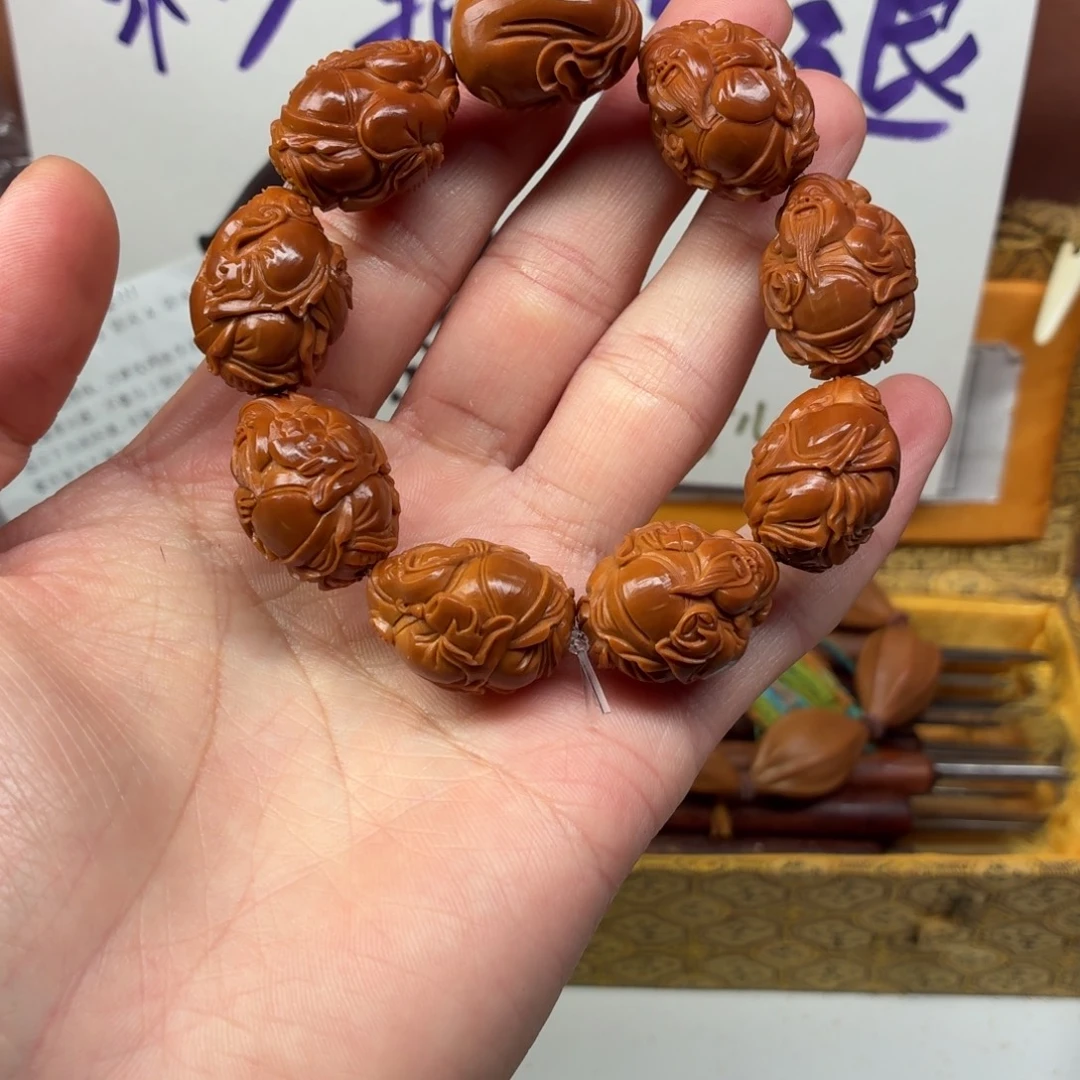 吊坠橄榄核小官帽财神