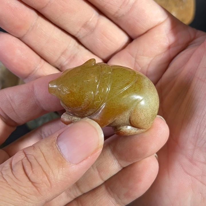 浩***开和田玉（糖玉）未镶嵌挂件