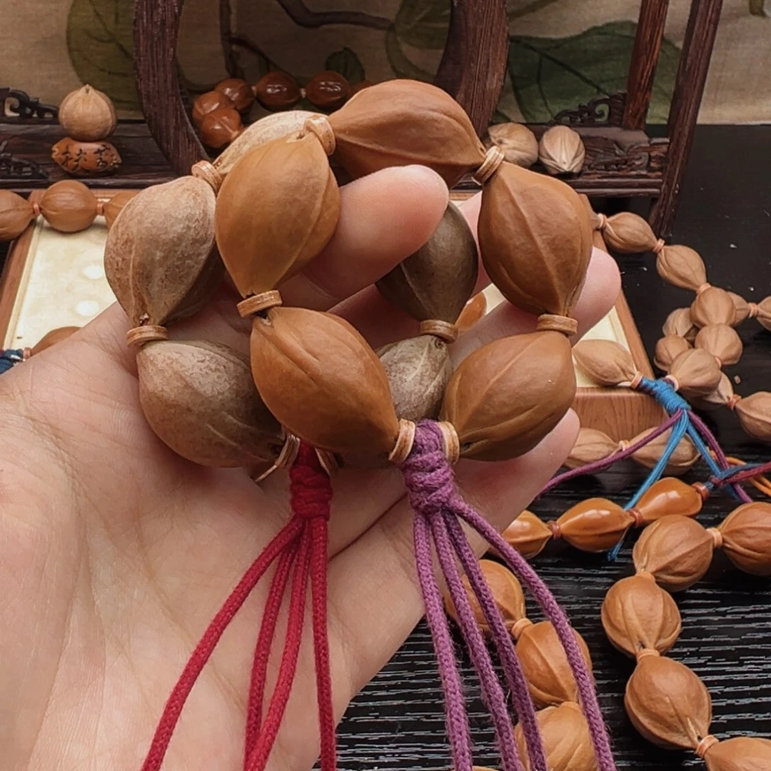 手串橄榄核梅林铁核1826素串鲨鱼背