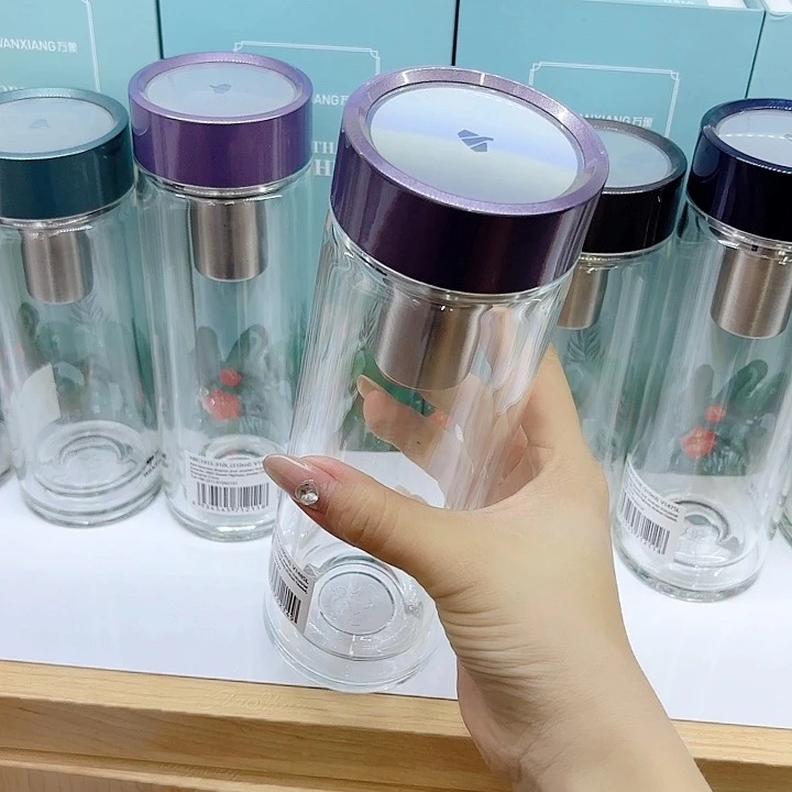 小***瓶万象品牌双层玻璃杯V148SL-380