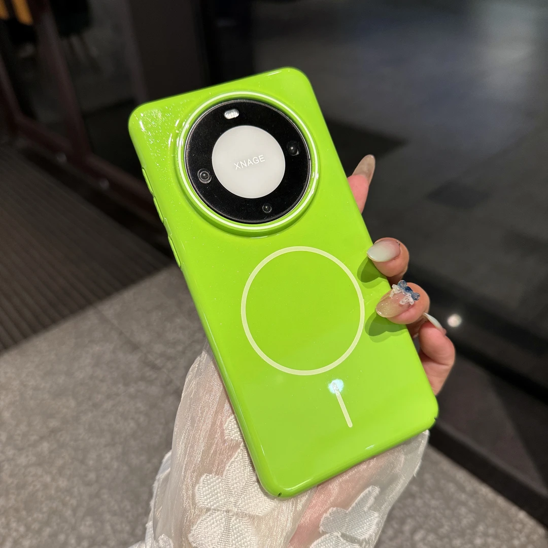 适用于华为mate70光油磁吸手机壳闪粉感mate60夏天防摔情侣保护套