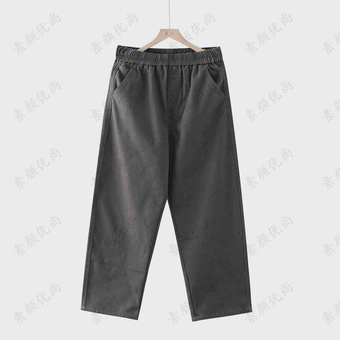 【素颜】2025冬季新款保暖纯棉牛仔加绒直筒长裤