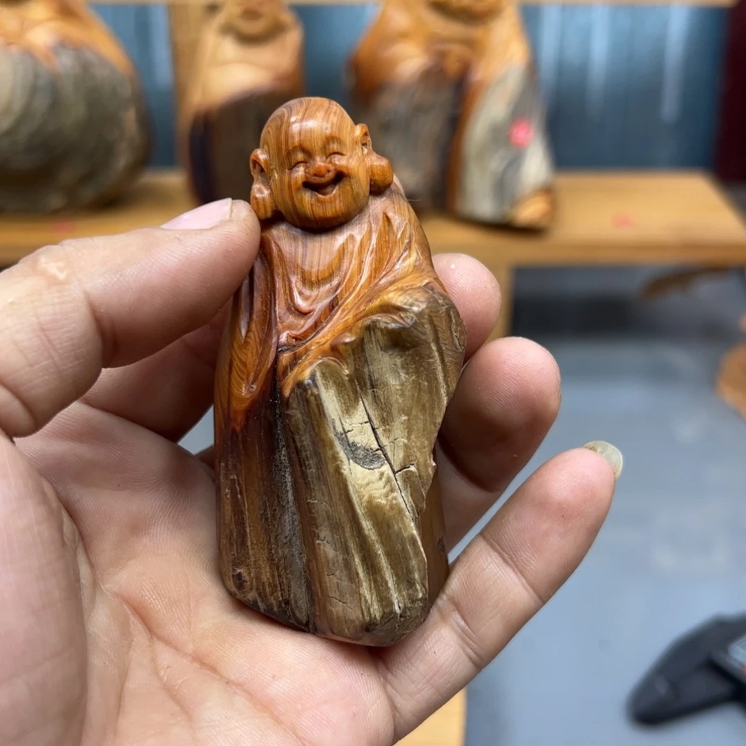 波***惊木崖柏木摆件手把件