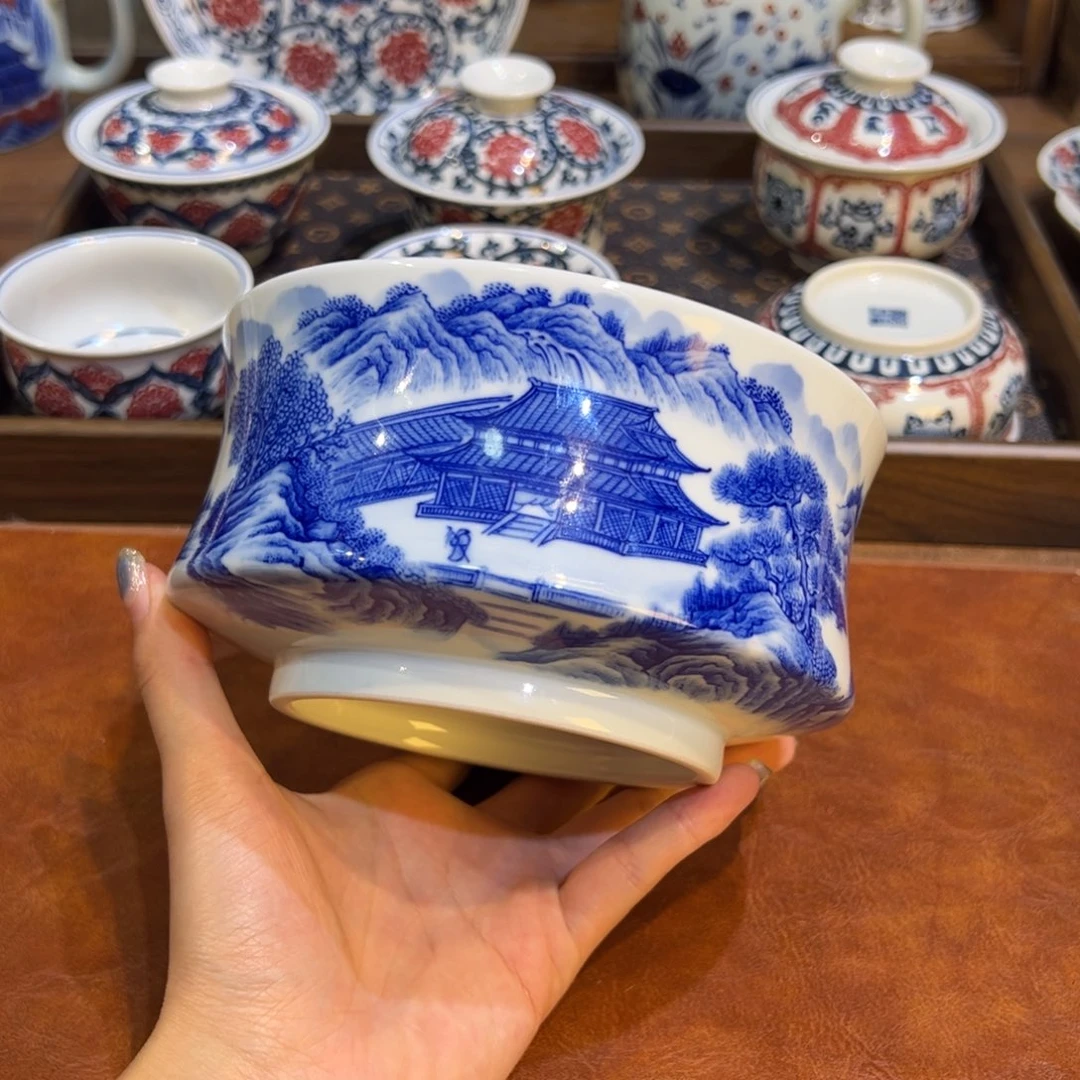 陶瓷摆件景德镇茶器百宝箱