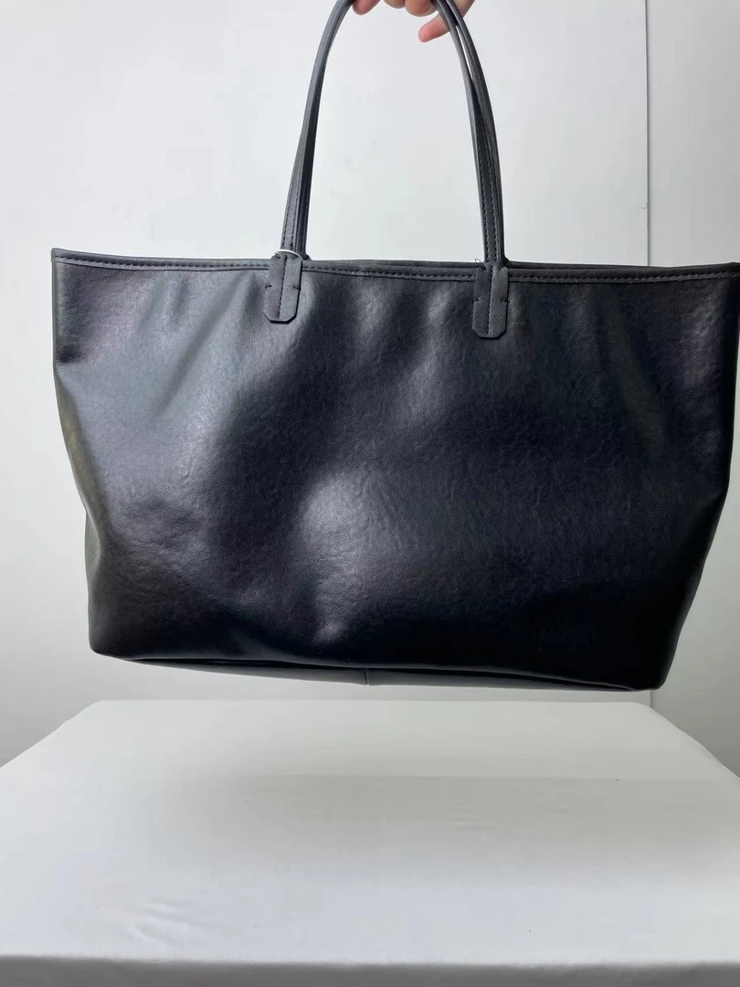 G1198黑色购物袋【点点精选】新款时尚轻奢百搭气质女包