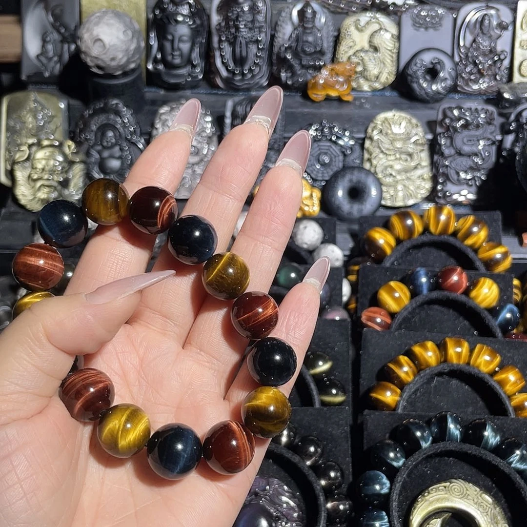 木变石（虎睛石）手串未镶嵌小*