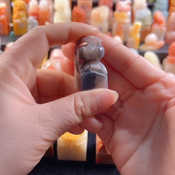 老挝石印石贝*1.9厘米，南瓜