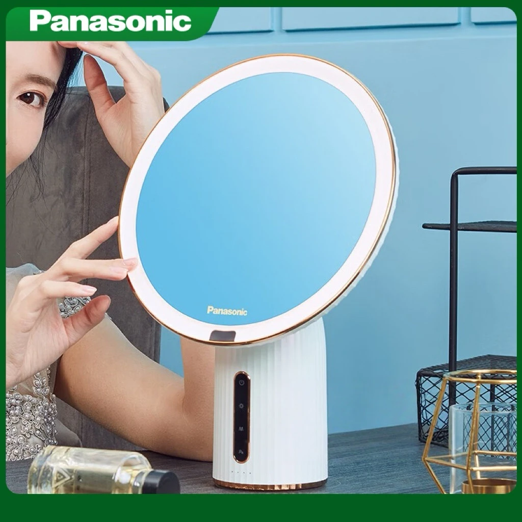 松下巡影化妆镜无线版带LED灯网红美妆镜补光梳妆镜高清日光镜