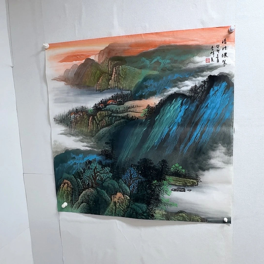 国画国画作品多次