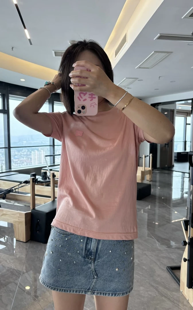 未使用 Acne studio S*1/Acne Studio表情贴片短袖/06666/JP