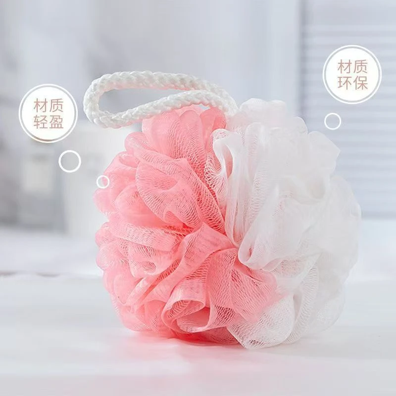 尹秀尹秀时尚拼色轻盈超柔柔软快速起泡大号沐浴球