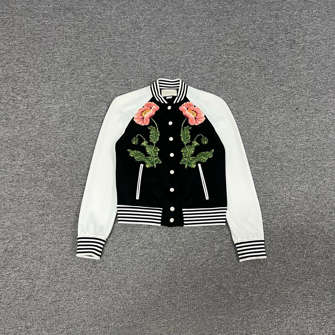 99新 AMIPARIS Gucci 花卉 棒球服 s码