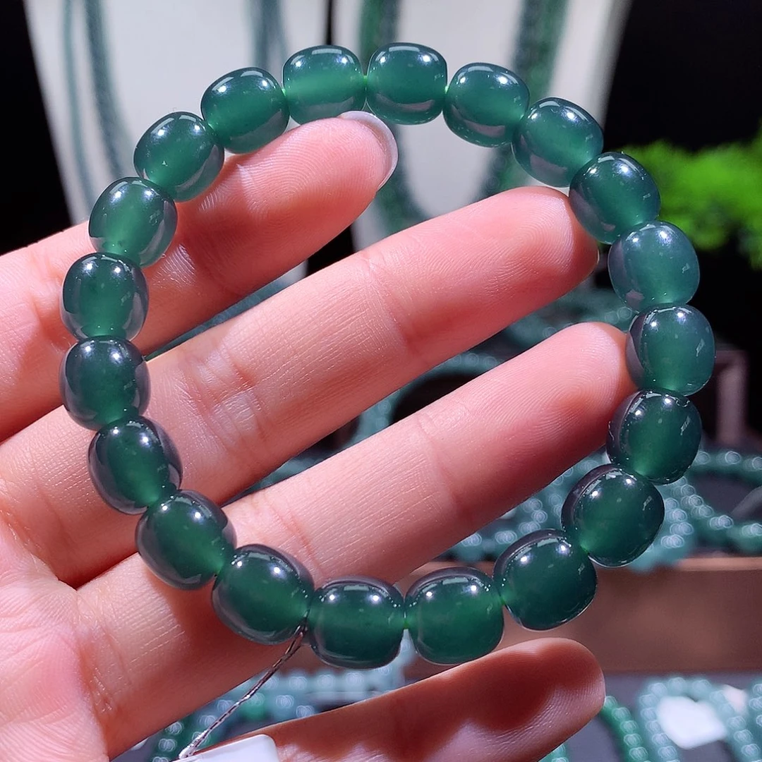 翡翠未镶嵌手链天然a货翡翠手串10