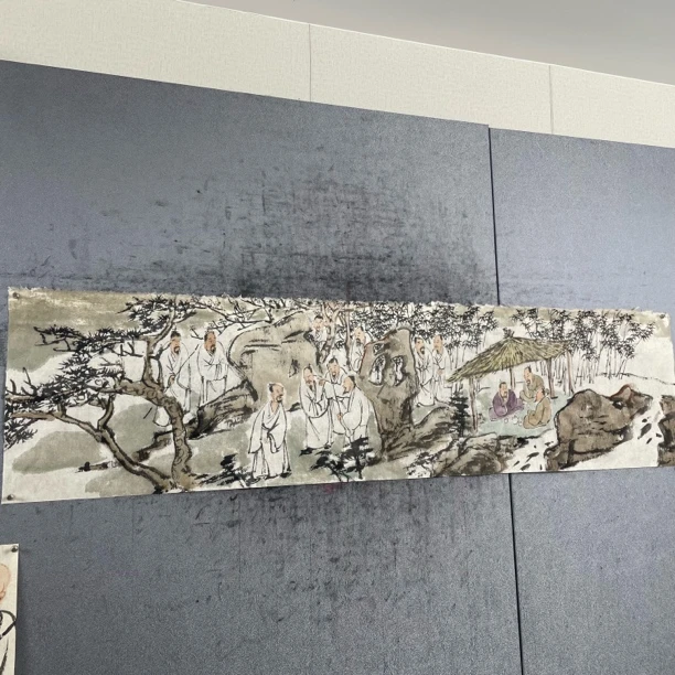 《竹林雅集》140*35作品