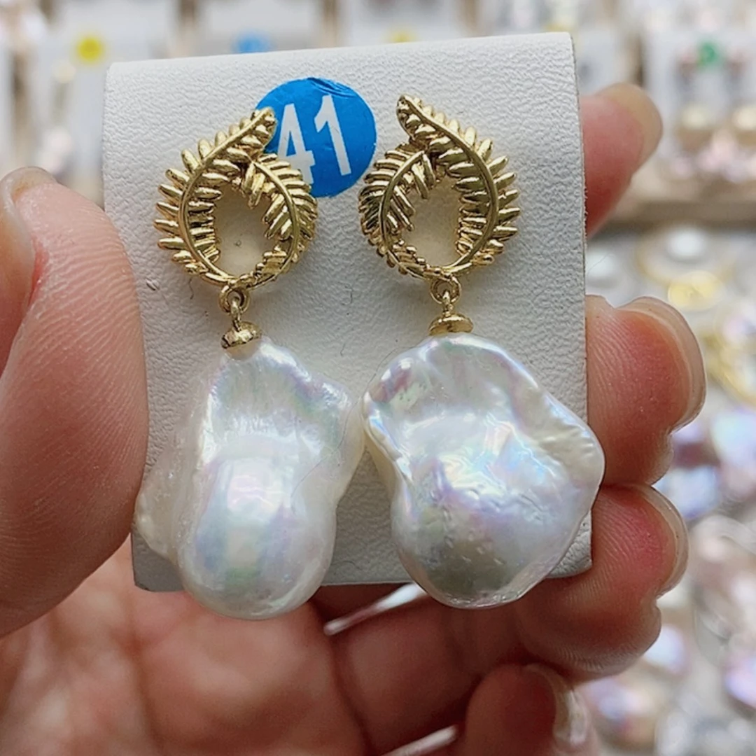 【闪购商品】淡水珍珠耳饰银S925镶嵌