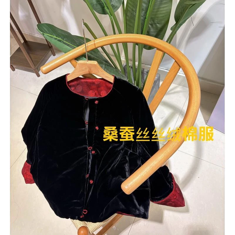 DY1259（棉服）樱美嘉真丝丝绒显瘦韩版棉服减龄短款外套