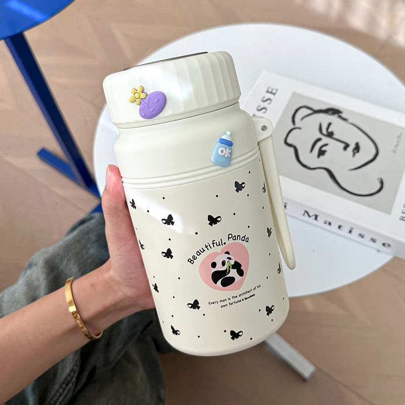 便携新款保温杯高颜值大容量不锈钢保温杯带茶隔不锈钢保温水杯