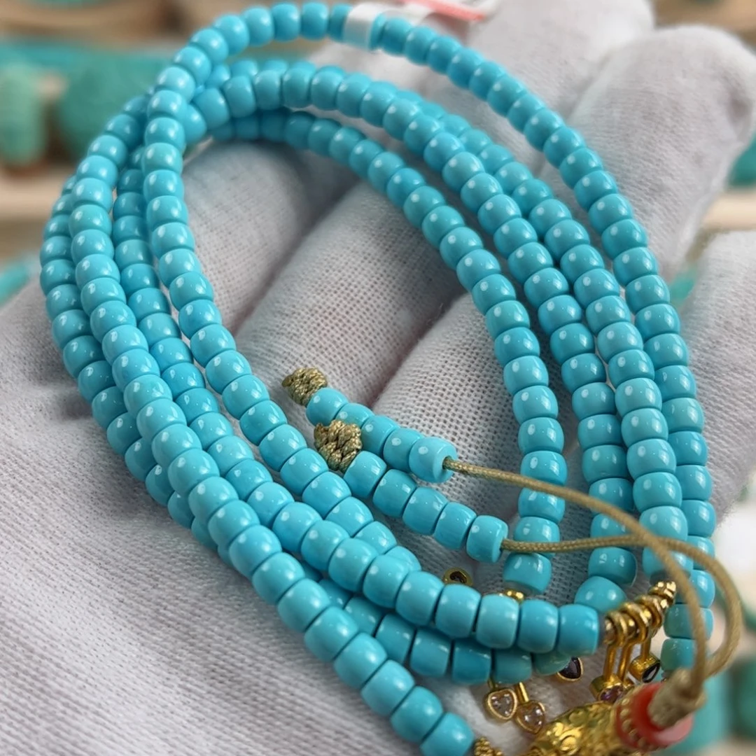 18K金镶嵌绿松石配饰