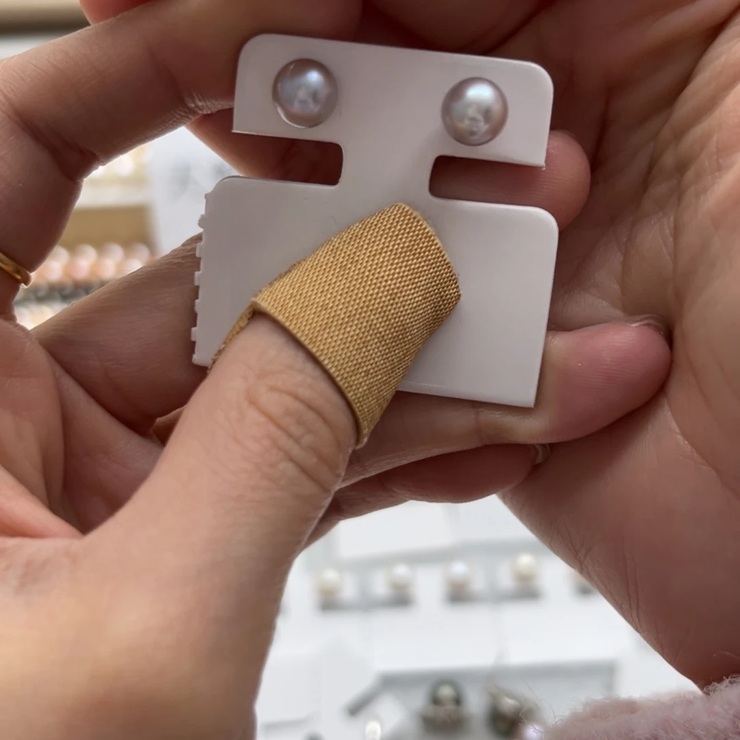 耳饰银S925镶嵌淡水珍珠