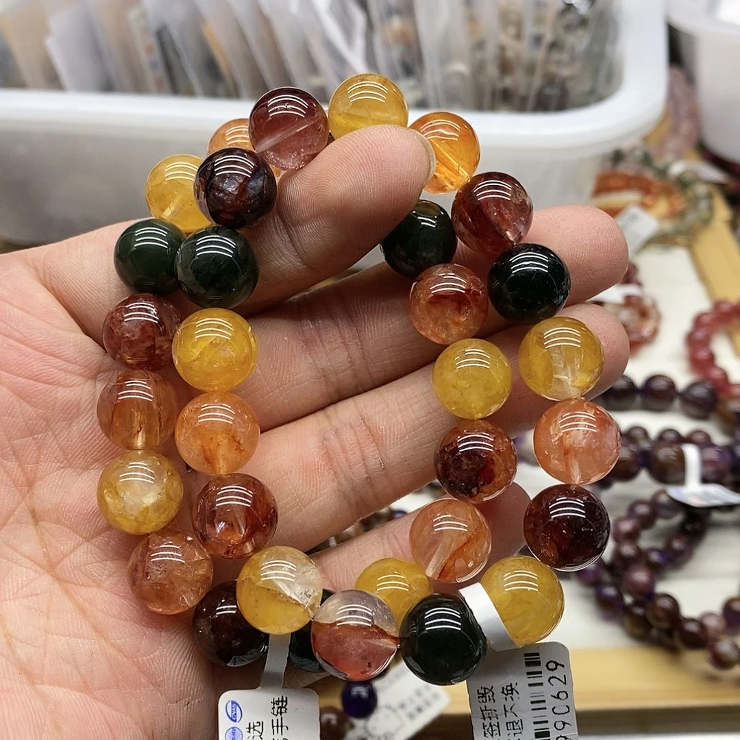 水晶手链未镶嵌多样性发货发一条