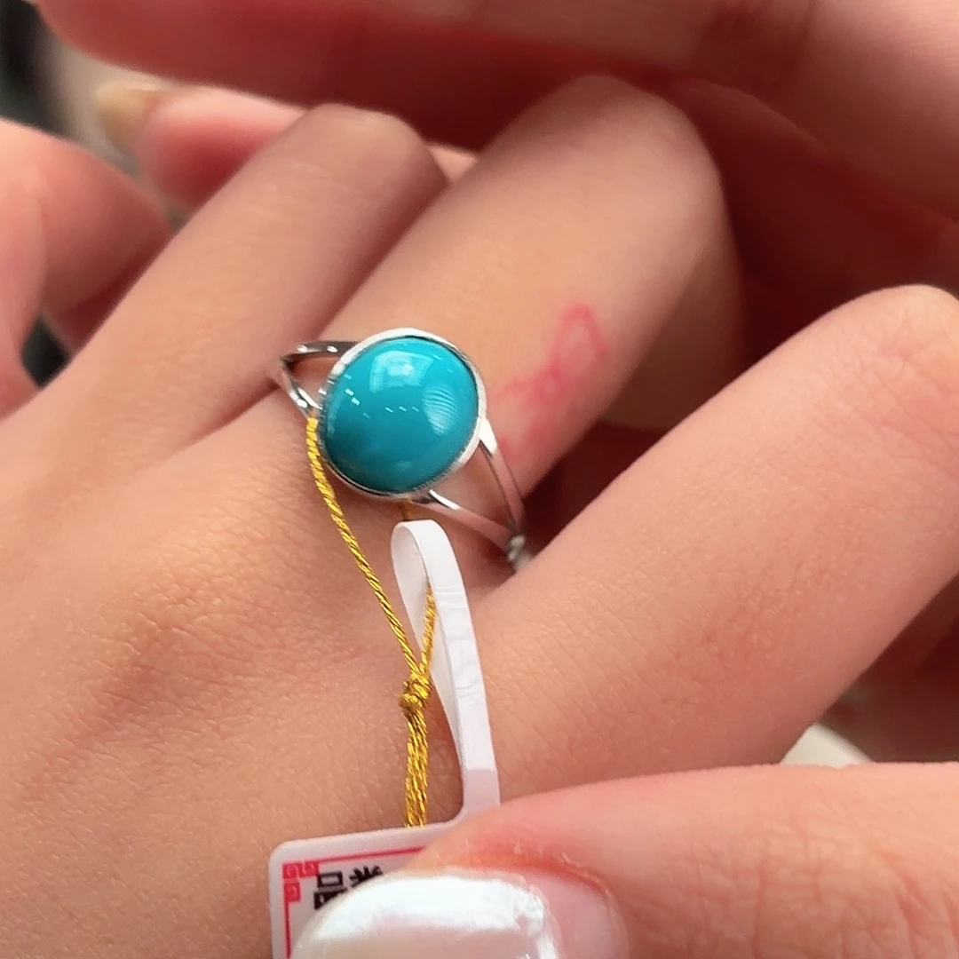 绿松石银S925镶嵌颈饰