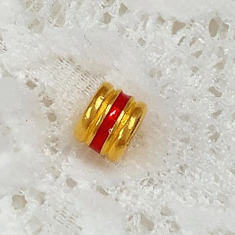 【水贝黄金】足金999黄金彩色隔珠E300