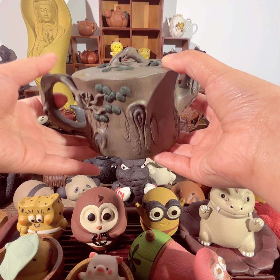 紫砂茶壶纯手工制作过程非常