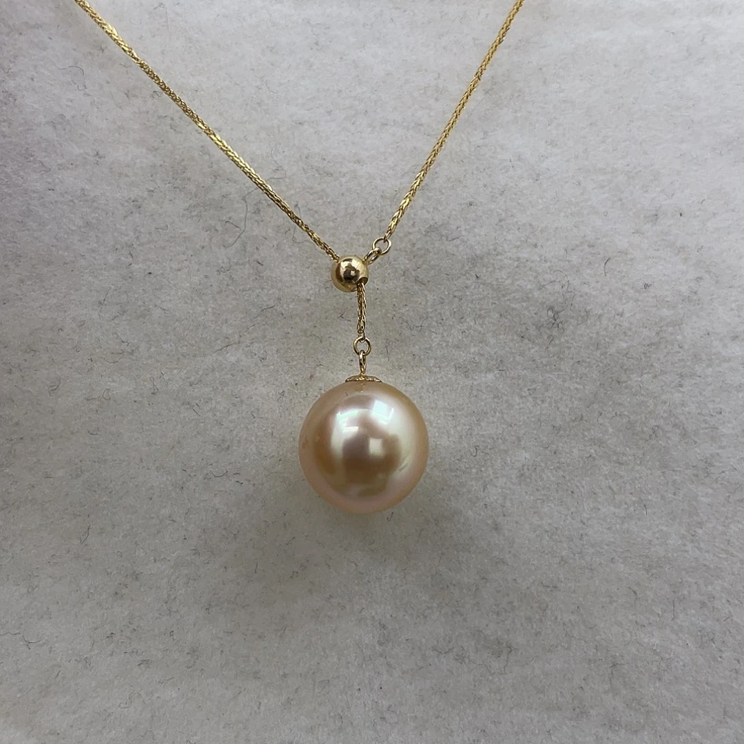 海水珍珠18K金镶嵌颈饰