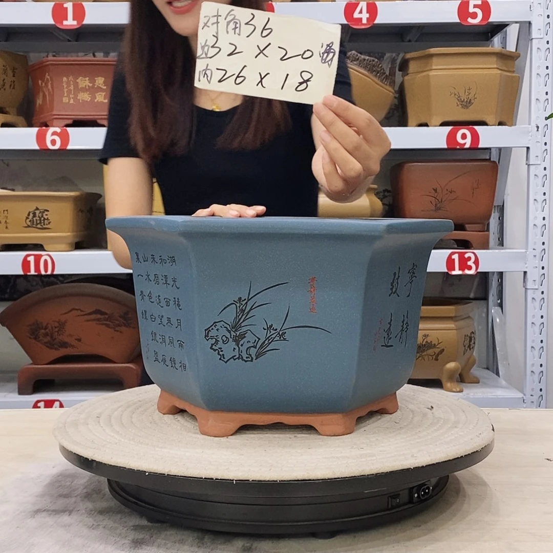 紫砂花盆紫砂花盆