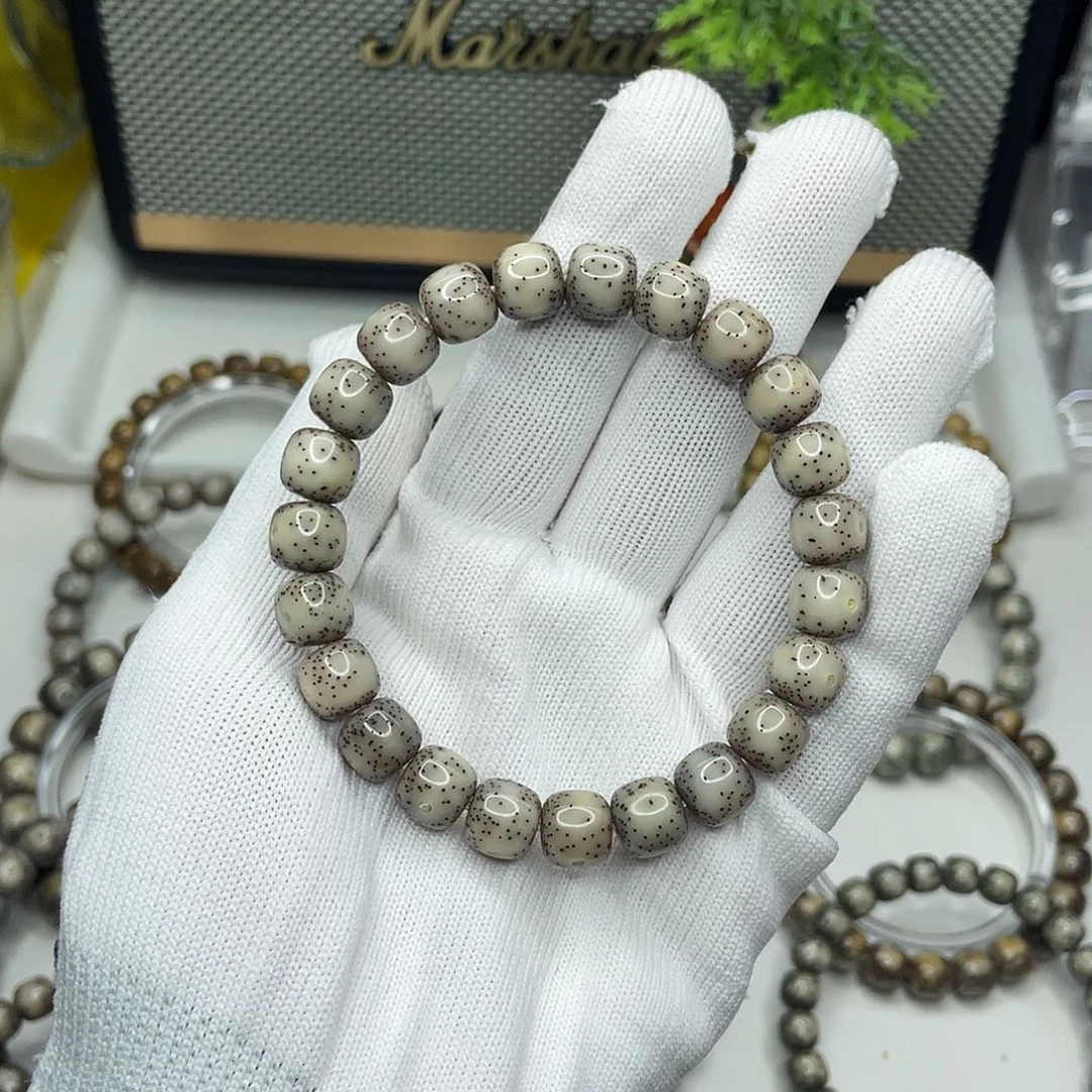 星月菩提手串10mm 灰冰通体细星