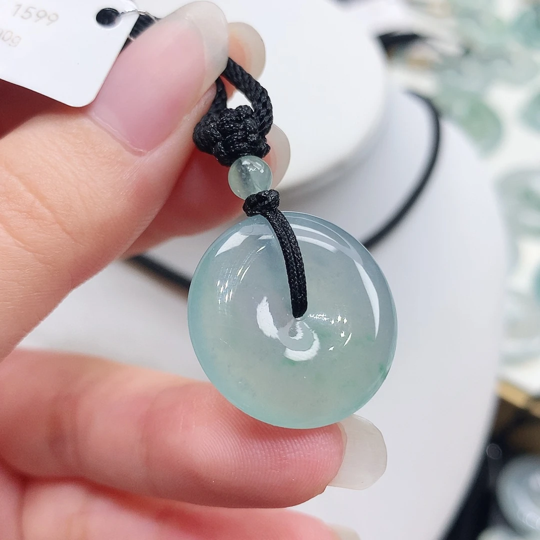 翡翠未镶嵌胸饰翡翠14，21.7/