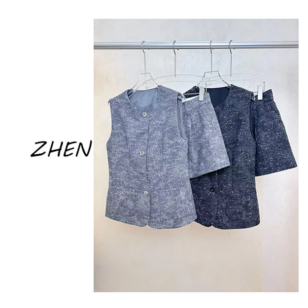 【ZHEN】25K01414 2025新款时尚气质休闲百搭气质套装女