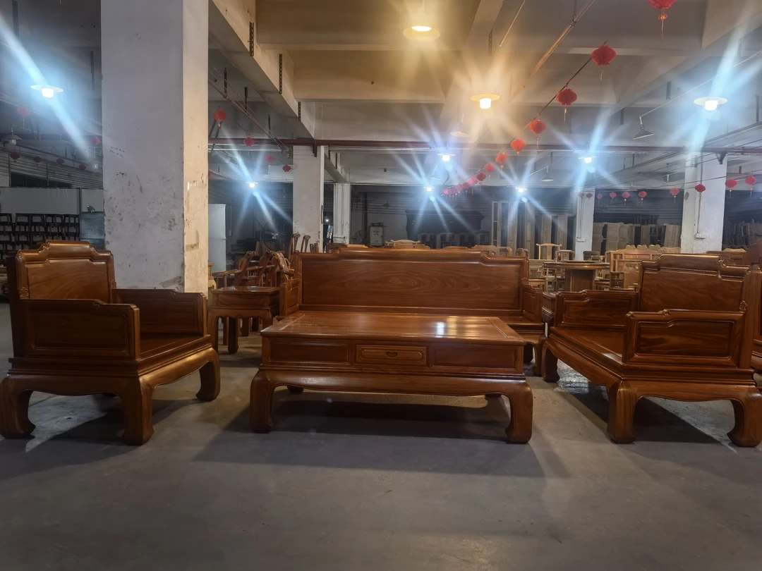 非洲柚木和天下沙发实木环保家具漆榫卯结构实木沙发艺术