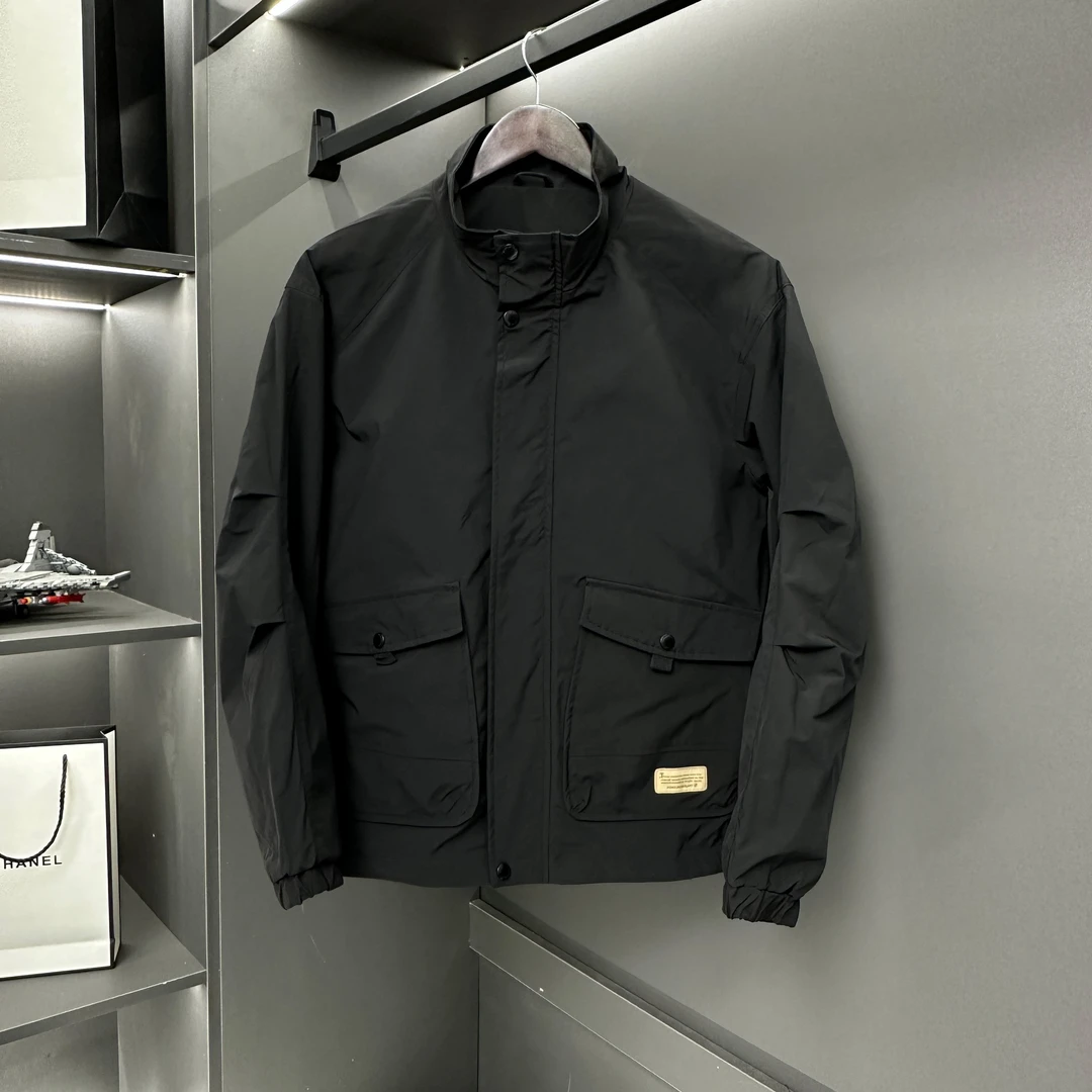 2025年春季新款立领男士潮流休闲时尚百搭春装户外外套男款春秋