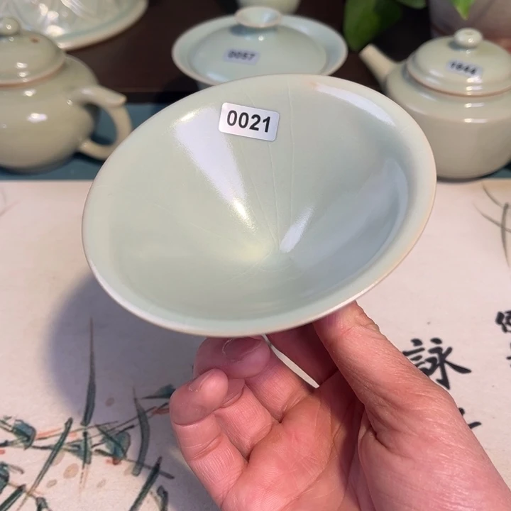 瓷杯子0021 青鸾汝瓷汝州发货