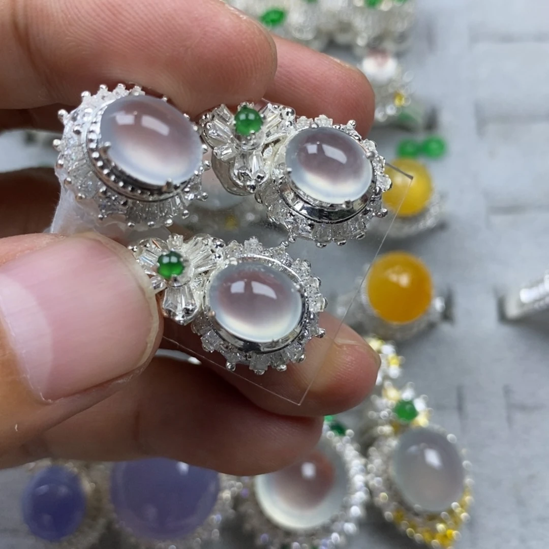 定制翡翠未镶嵌高冰10mm