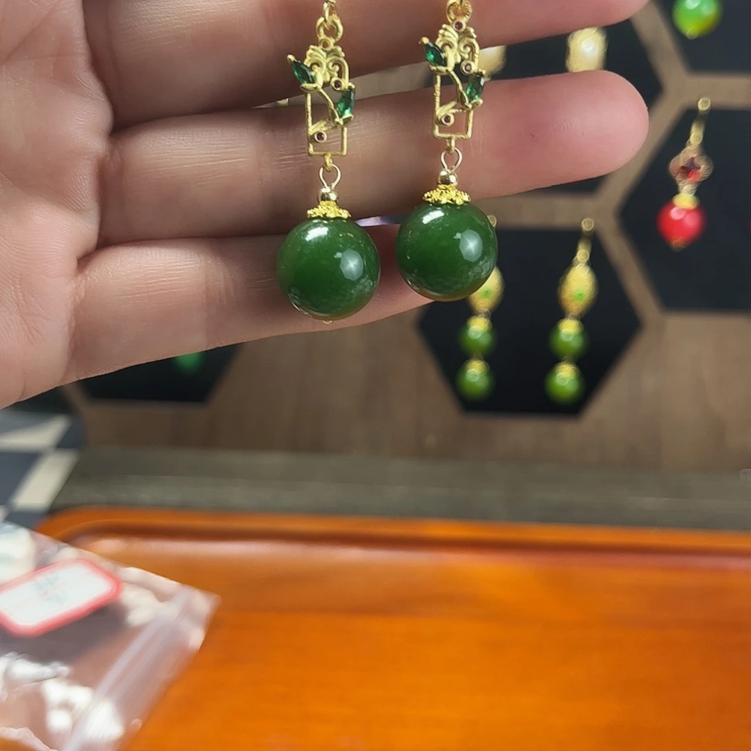 锆石合金925银耳饰？