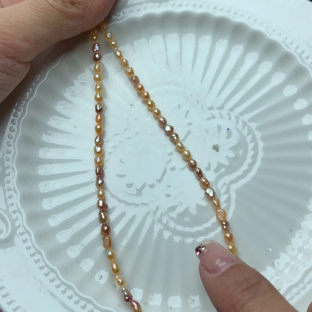 淡水珍珠3-4未镶嵌n30项链