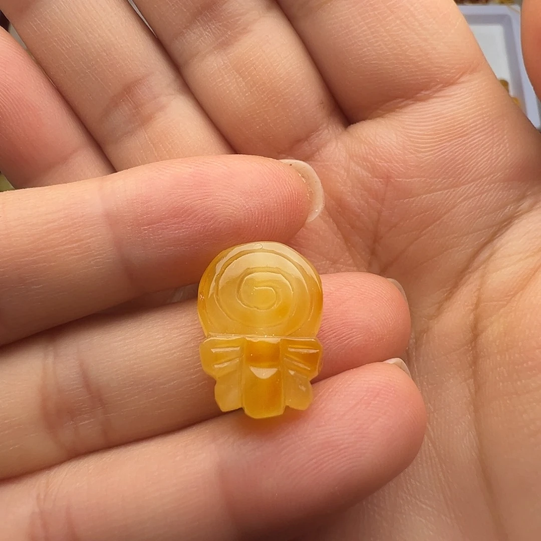 蜜蜡未镶嵌颈饰棒棒糖