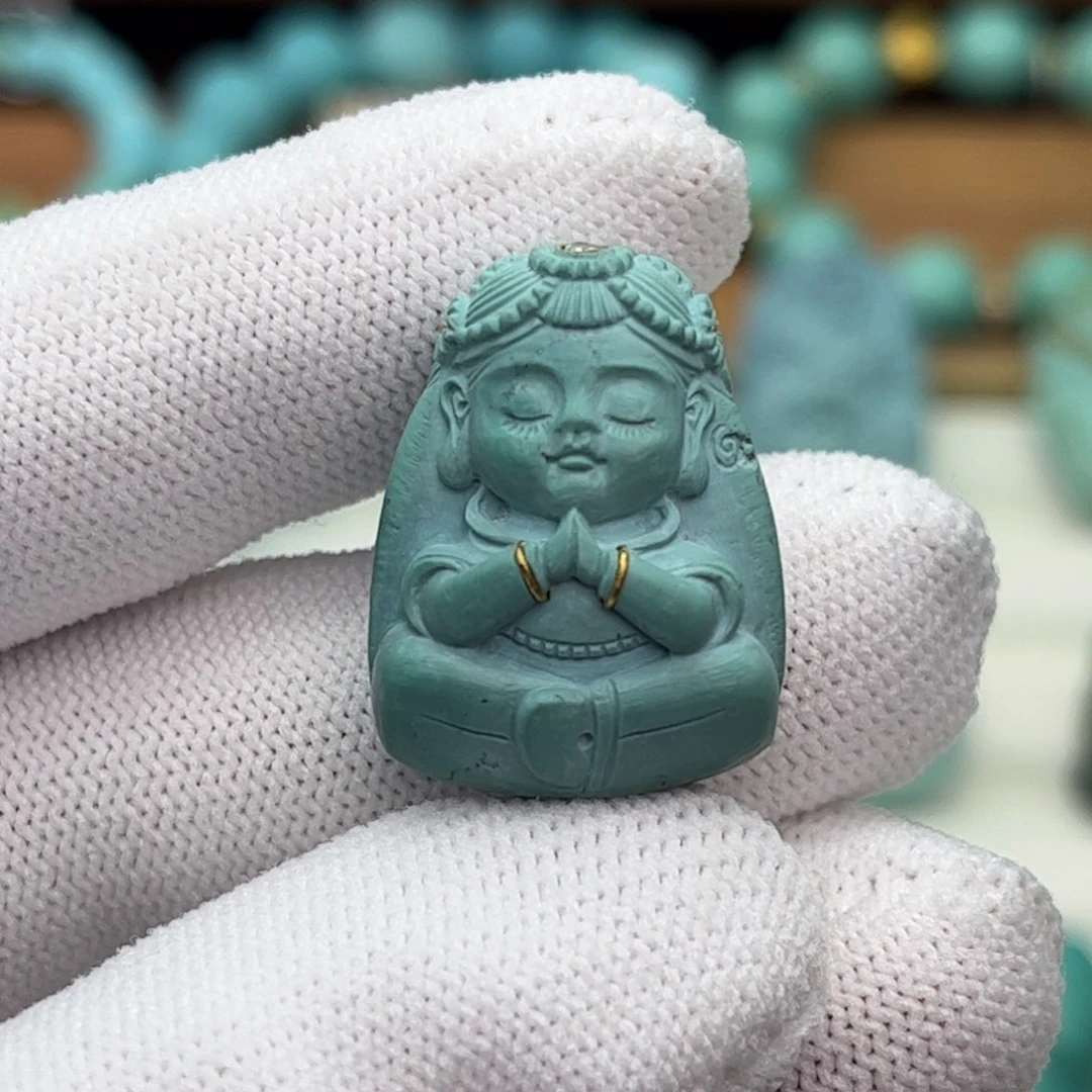 未镶嵌绿松石珠宝奇石雾霾扎吉拉姆