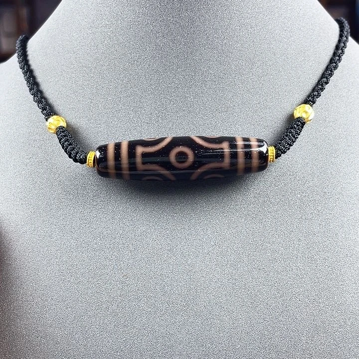 合金颈饰玛瑙/玉髓～黑金