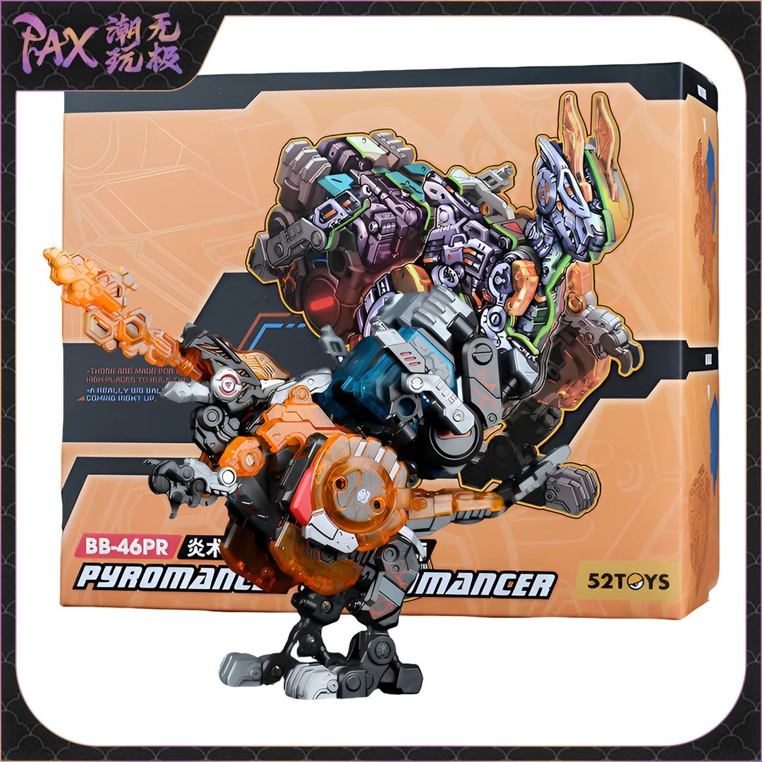 52TOYS猛兽匣 BEASTBOX BB-46PR 02CR 冰炎术师 可动变形国创机甲