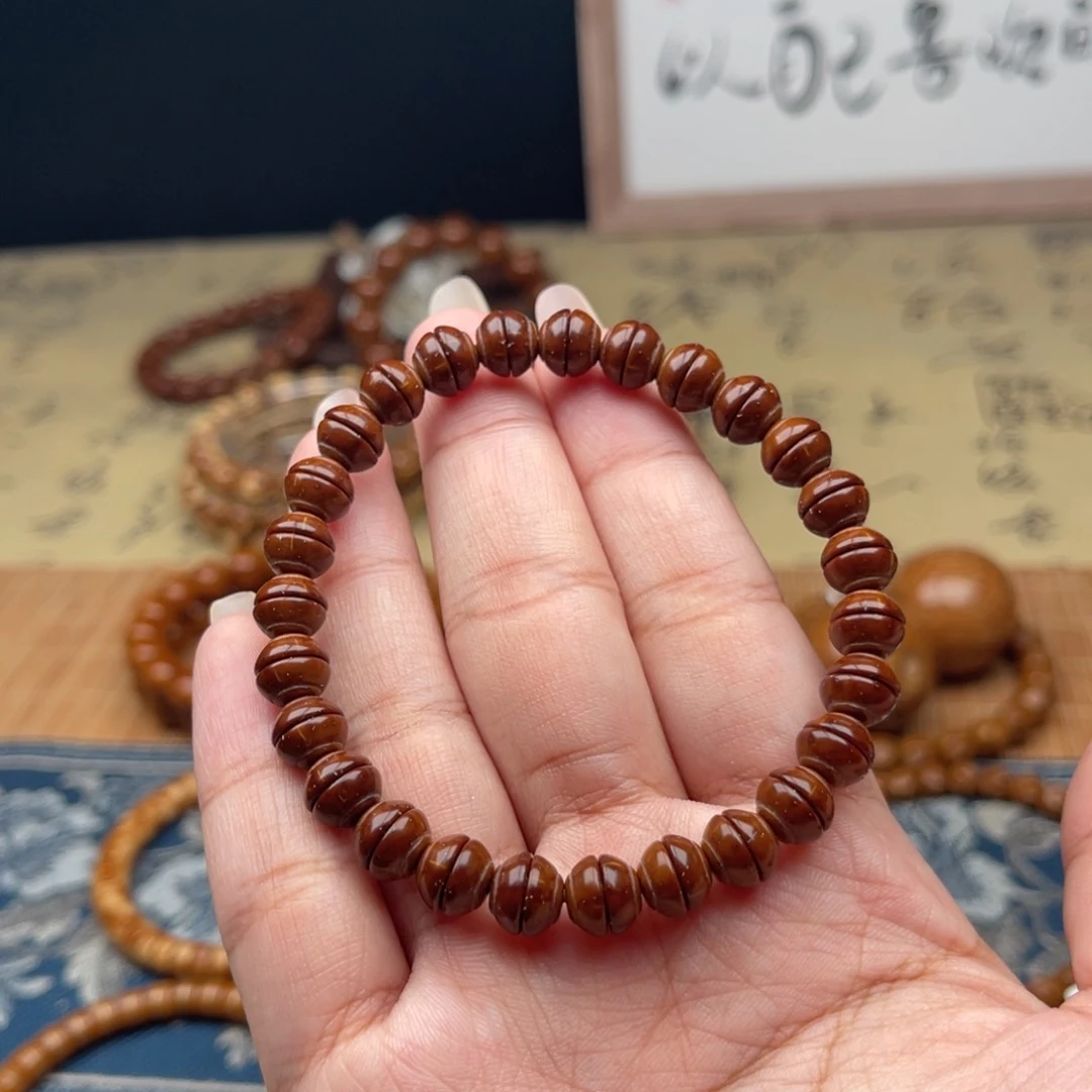 紫金鼠手串纯肉金饭碗