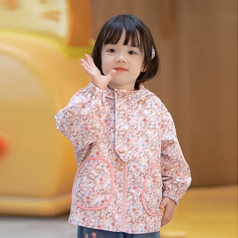 女童冲锋衣外套春秋季2025年新款韩系洋气宝宝女孩儿童装秋装上衣