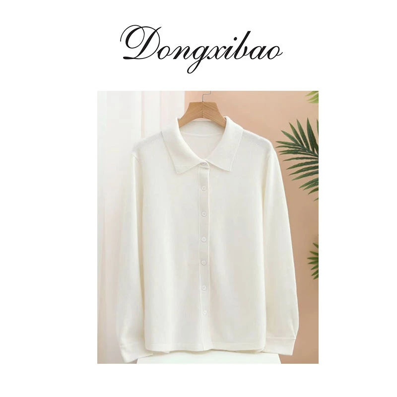 【叠穿衬衣】纯羊绒加密衬衣Polo领开衫XP25003