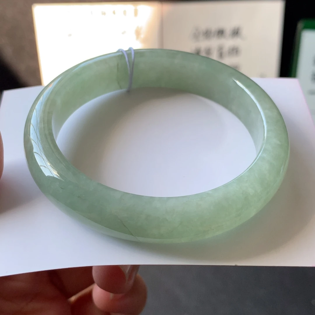 翡翠未镶嵌手镯34号53.7-11.9-7.8