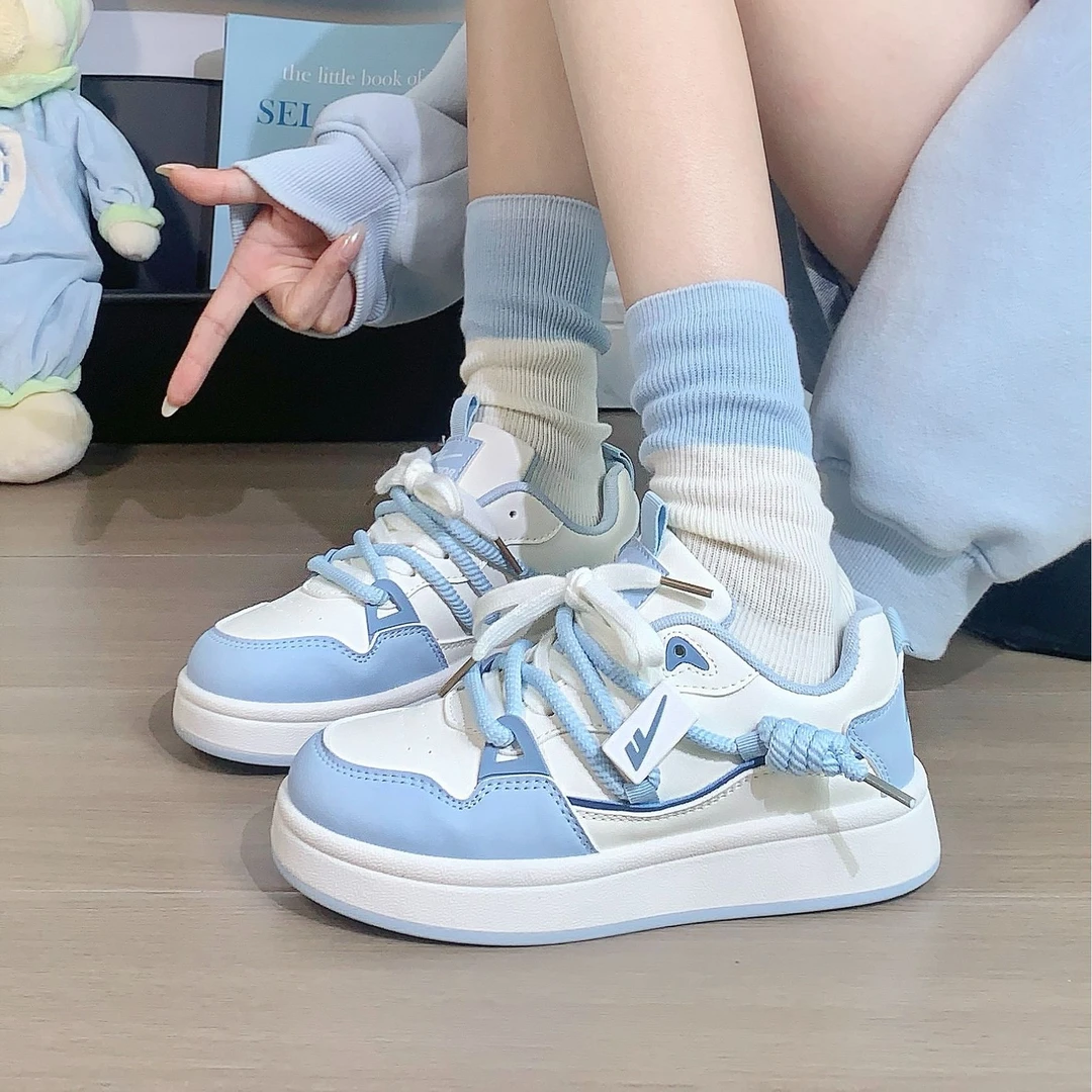 回力鞋子女款春秋2025新款百搭爆款学生厚底小白鞋休闲板鞋