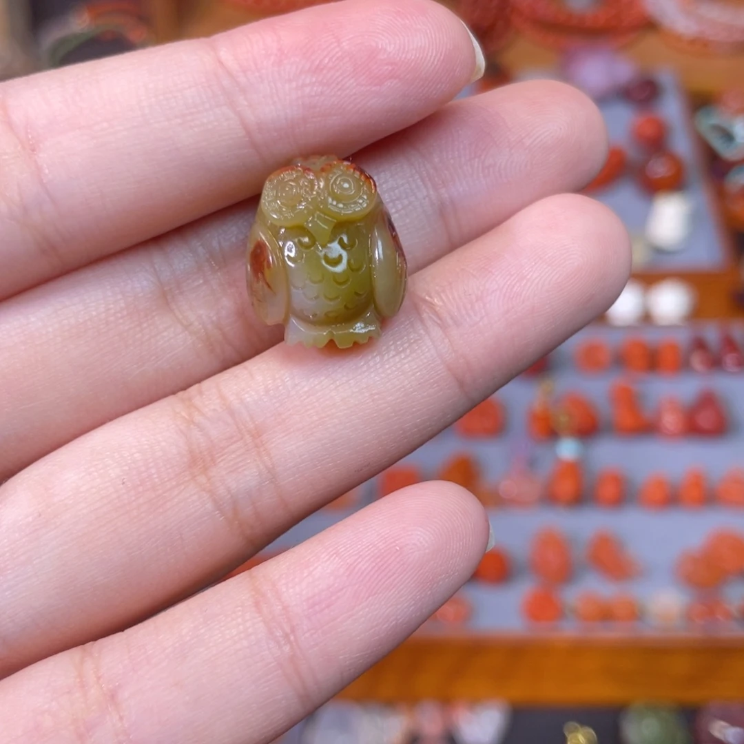 玛瑙/玉髓未镶嵌盐源玛瑙猫头鹰